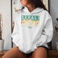 Denali National Park Mountains Nature Retro Sunset Vintage Women Hoodie Gifts for Her