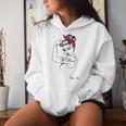 Girl Powerintage Pin Up Retro Strong Woman Unbreakable Gray Kapuzenpullover für Damen Geschenke für Sie