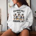 Ich Mag Halt Penguins Children's Girls' Penguin Kapuzenpullover für Damen Geschenke für Sie