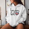 London Girl London Girls British Flag Women's Kapuzenpullover für Damen Geschenke für Sie