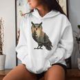 Owl Hunting Hiking Outdoor Camping Forest Owl Women Hoodie Gifts for Her