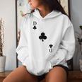 Playing Card Cross Lady Queen Carnival Costume Kapuzenpullover für Damen Geschenke für Sie