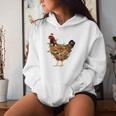 Ugly Christmas Sweater Chicken Christmas Kapuzenpullover für Damen Geschenke für Sie