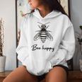 Women's Bee Happy Women's Bee Statement With Print Beekeeper Kapuzenpullover für Damen Geschenke für Sie