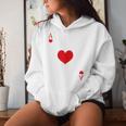 Women's Heart Ass Costume Playing Card Game Poker Skat Carnival Kapuzenpullover für Damen Geschenke für Sie