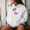 Women's Pink Flamingo In Pocket Kapuzenpullover für Damen Geschenke für Sie