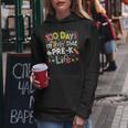 100 Days Of Livin That Pre-K Life School Teachers Girls Boys Women Hoodie Funny Gifts