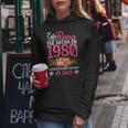 45 Años Regalo De Cumpleaños Hecha En 1980 45 Años Sudadera con capucha para mujer Regalos divertidos