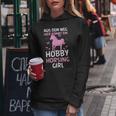 Aus Dem Weg Hobby Horsing Girl Riding Animal Women's Kapuzenpullover für Damen Lustige Geschenke