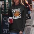Basketball Mama Coquette Bow Game Day Sports Lover Mom Women Hoodie Personalized Gifts