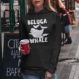 Beluga Whale Ocean Animal Lover Sea Animal Mammal Beluga Kapuzenpullover für Damen Lustige Geschenke