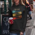 Chicago Concert Rock Music Festival Guitarras Illinois Band Il Cuello Sudadera con capucha para mujer Regalos divertidos