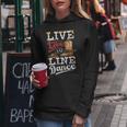 Cowboy Cowgirl Dancing Live Western Line Bailando Regalos Cuello Sudadera con capucha para mujer Regalos divertidos