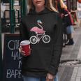 Flamingo Bicycle Bike Flamingo Kapuzenpullover für Damen Lustige Geschenke