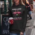Flamingo Sorry Jungs Wir Sind Nur Zum Saufen Hier Wein Party Kapuzenpullover für Damen Lustige Geschenke