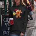 Gingerbread Man With Beer Christmas Xmas Jumper Kapuzenpullover für Damen Lustige Geschenke