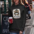 Grammy Life Bleached Leopard Messy Bun Mother's Day Women Hoodie Personalized Gifts