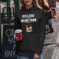 Ich Liebe Meine Wrau I Love My Woman Whisky Alcoholalent Kapuzenpullover für Damen Lustige Geschenke