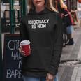 Idiocracy Is Now Saying Sarcastic Political Kapuzenpullover für Damen Lustige Geschenke