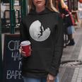 Maman Fille Grimpante Lune Montagne Amoureuse Escalade Sweat à capuche femme Cadeaux drôles
