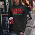 Merry Drunk I'm Christmas Santa Reindeer Graphic Kapuzenpullover für Damen Lustige Geschenke