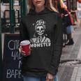 Momster Skeleton Tattoo Coffee Mum Gothic Outfit Kapuzenpullover für Damen Lustige Geschenke