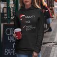 Naughty Nice Innocent Until Guilty Christmas Christmas Sweat à capuche femme Cadeaux drôles
