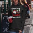 Be Nice To The Teacher Santa Is Watching Xmas Santa Reindeer S Kapuzenpullover für Damen Lustige Geschenke