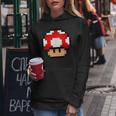 Pixel Retro Gaming Mushroom Kapuzenpullover für Damen Lustige Geschenke