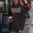Retro Groovy Treat Dealer Dogs Owner Treats Pet Dog Lover Women Hoodie Personalized Gifts