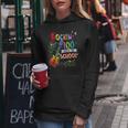 Rockin' 100 Days Of School Guitar Student Music Teacher Women Hoodie Unique Gifts