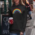 Simple Retro Rainbow Beautiful Colours Kapuzenpullover für Damen Lustige Geschenke