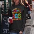 My Teacher Survived 100 Days Of Me Dab 100Th Days Of School Women Hoodie Unique Gifts