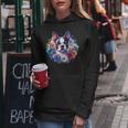 Watercolor Floral Boston Terrier Mama Dog Lover Mother's Day Women Hoodie Personalized Gifts