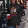 Western Country Line Bailarina Es Niñas Diva Line Dance Sudadera con capucha para mujer Regalos divertidos