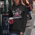 Women's Mir Reichts Ich Geh Camping Caravan Camper With-Neck Kapuzenpullover für Damen Lustige Geschenke