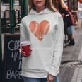 Baseball Vintage Heart Baseball Sports Mom Mother's Day Women Hoodie Funny Gifts