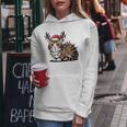 Christmas Children Cat Christmas Lights Kapuzenpullover für Damen Lustige Geschenke