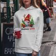Christmas Spirits Gnome With Wine Family Christmas Women Women's Hoodie Unique Gifts