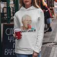 Grandma Just Lick It Grandma Licks Ice Meme Ice Lovers Summer Kapuzenpullover für Damen Lustige Geschenke