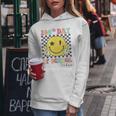 Groovy 100Th Day Of School Vibes Cute 100 Days Of School Women Hoodie Unique Gifts