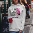 Ich Bin Wild Cheeky Und Endlich 11 Years 11Th Birthday Girl Kapuzenpullover für Damen Lustige Geschenke