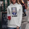 Just A Girl Who Loves Anime Japonés Manga Anime Merch Sudadera con capucha para mujer Regalos divertidos