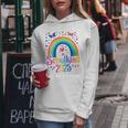 Kinder Schulkind 2025 Regenbogen Mädchen Einschulung 2025 Mädchen Kapuzenpullover für Damen Lustige Geschenke