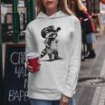 Vintage Raccoon Cowboy Cowgirl Western Country Trash Panda Women Hoodie Unique Gifts