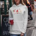 Women's Christmas Jumper Christmas Gnome Gnome Long-Sleeved Kapuzenpullover für Damen Lustige Geschenke