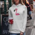 Women's Pink Flamingo In Pocket Kapuzenpullover für Damen Lustige Geschenke