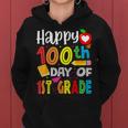 100 Days Smarter First Grade 100Th Day Of School 1St Grade Women Hoodie