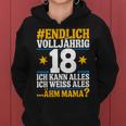 18 Geburtstag Junge Mädchen 18 Jahre 2007 Lustig Geschenk Kapuzenpullover für Damen