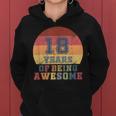 18Th Birthday Girl Daughter 18 Years Old Son Boys Retro Kapuzenpullover für Damen